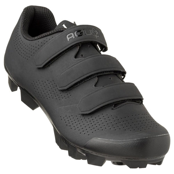 Scarpe MTB M410 Unisex Nero - Suola in Nylon e Chiusura in Velcro