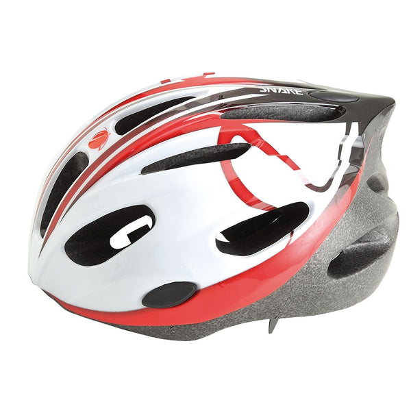 Casco SNAKE Bianco/Rosso - Taglia M (53/56cm)