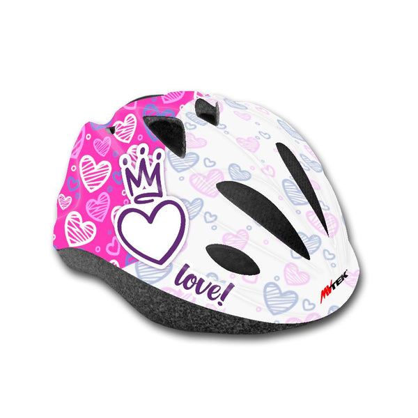 Casco Junior LOVE Rosa - Taglia Unica (52/56cm)