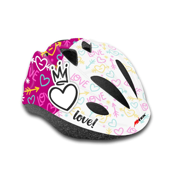 Casco Junior LOVE Fucsia - Taglia Unica (52/56cm)