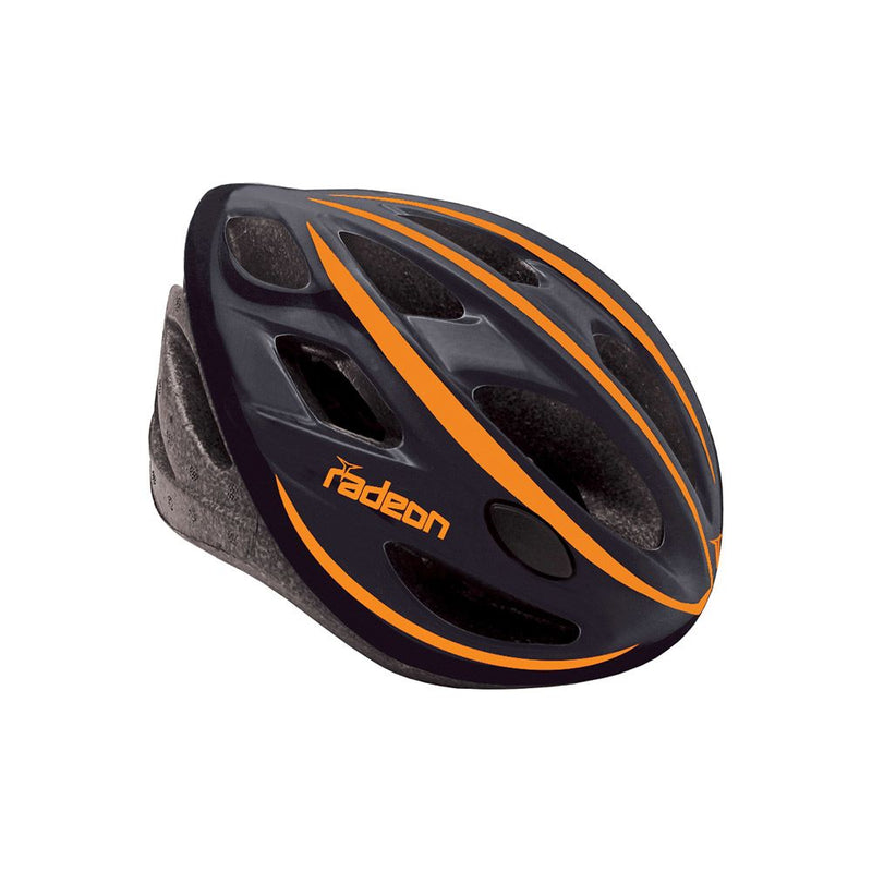 Casco RADEON Nero/Arancio - Taglia Unica (58/61cm)