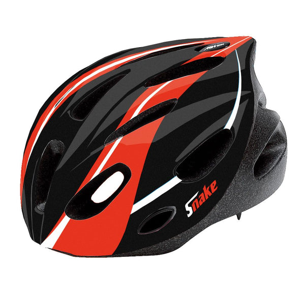 Casco SNAKE II Nero/Rosso - Taglia Unica (53/56cm)