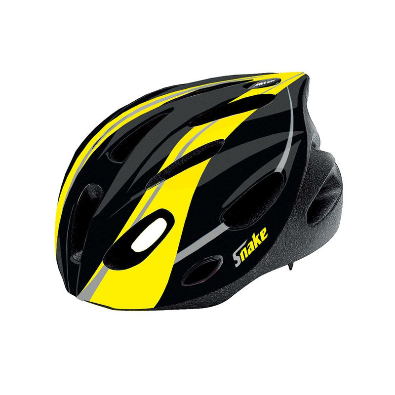 Casco SNAKE II Nero/Giallo - Taglia Unica (53/56cm)