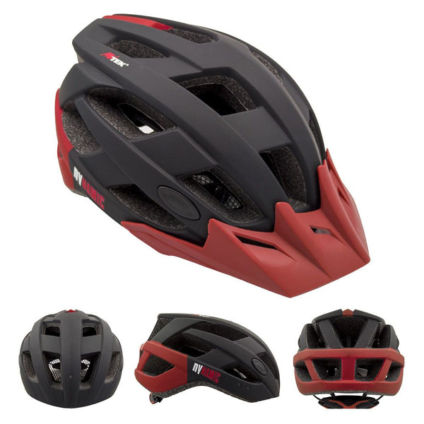 Casco DYNAMIC Nero/Rosso - Taglie M (55/57cm) Size L (57/61cm)