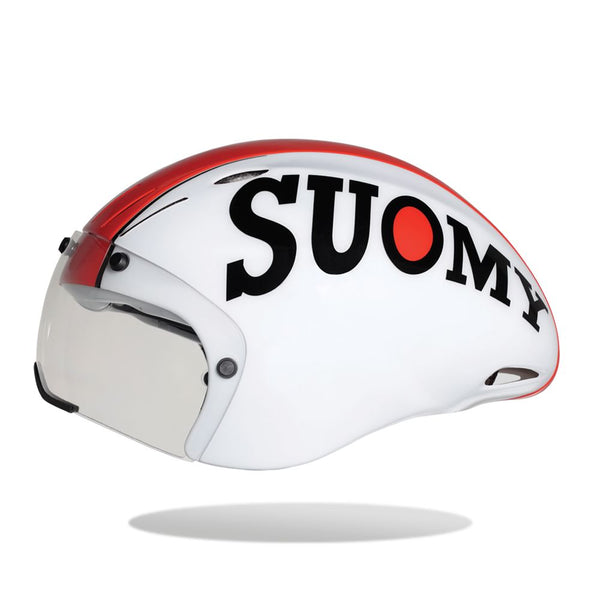 Casco GT-RS CRONO Bianco/Rosso - Taglia Unica 54/61cm