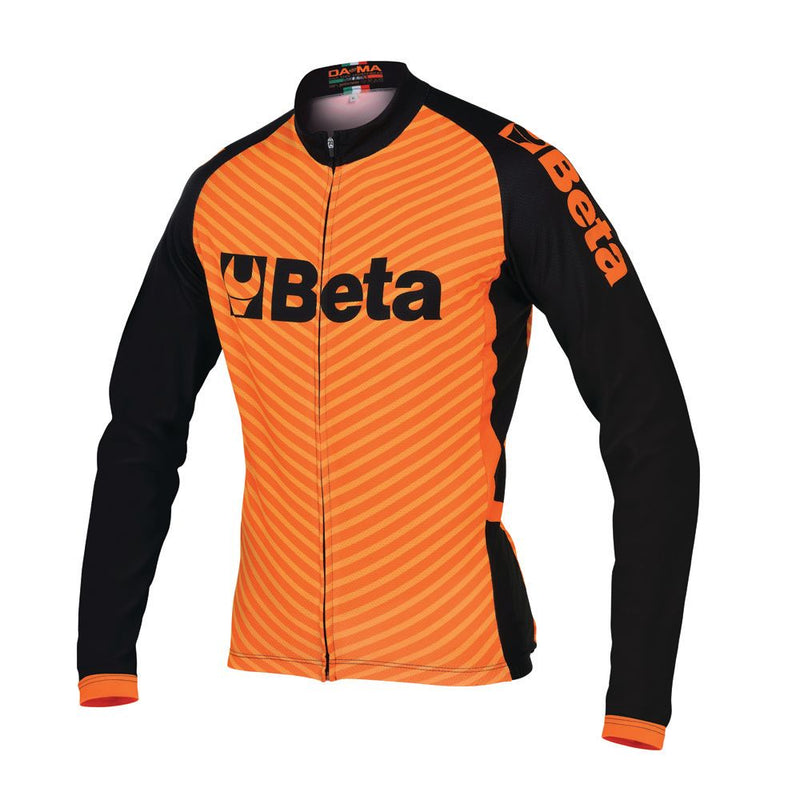 Maglia Invernale Ciclismo Arancione