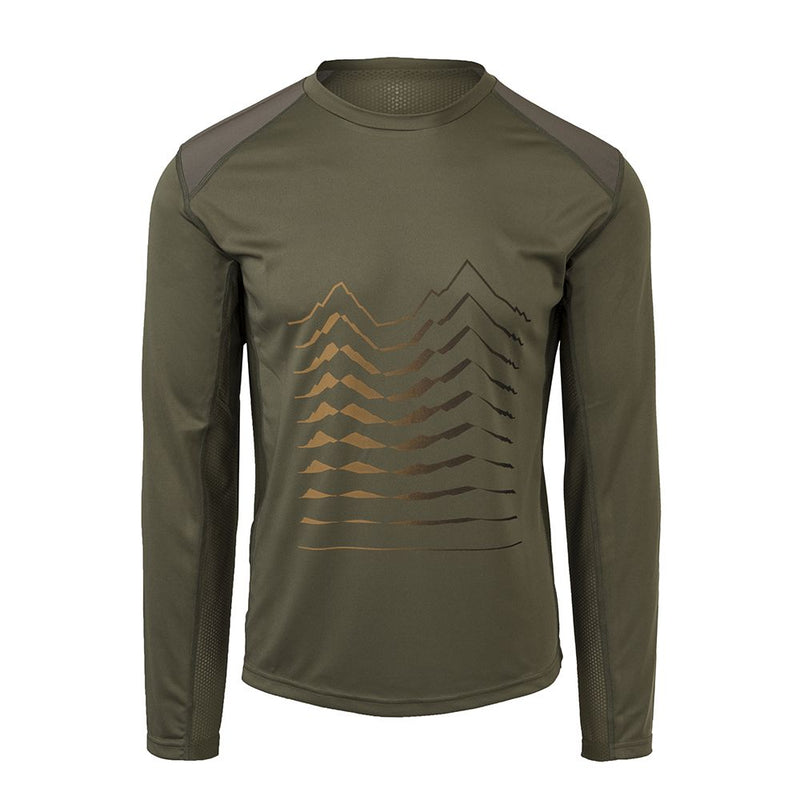 Maglia MTB Sport Uomo Army Green - Maniche Lunghe