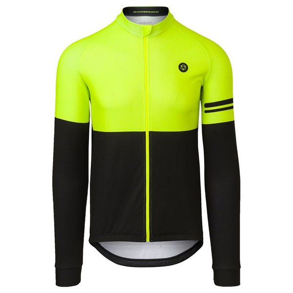 Maglia DUO Mid Season Uomo Giallo Fluo/Nero - Maniche Lunghe