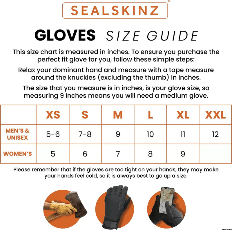 SEALSKINZ ALL WEATHER GLOVES