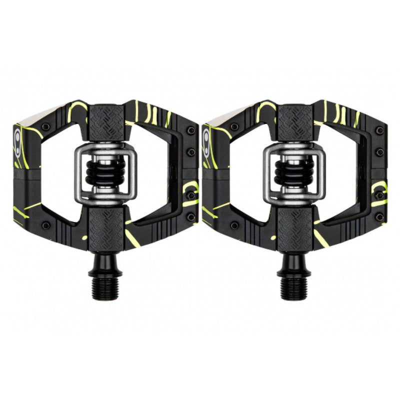 CRANKBROTHERS MALLET ENDURO LS SPLATTER LIME GREEN PEDALS 16708 