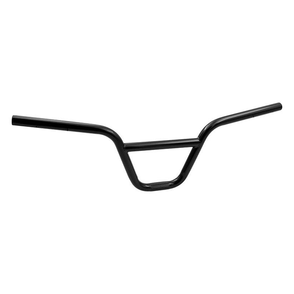 Manubrio BMX 22,2mm x 640mm in Acciaio Nero Rise: 220mm