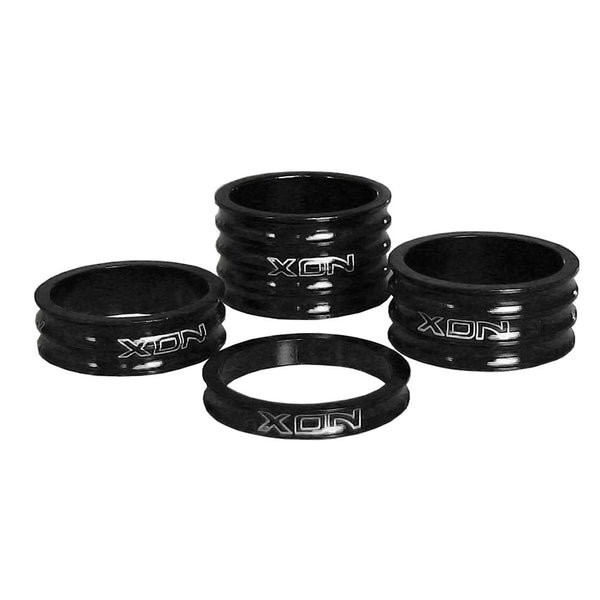 Spessori (KIT) 5/10/15/20mm per Manubrio 28,6mm in Alluminio Nero 4PZ