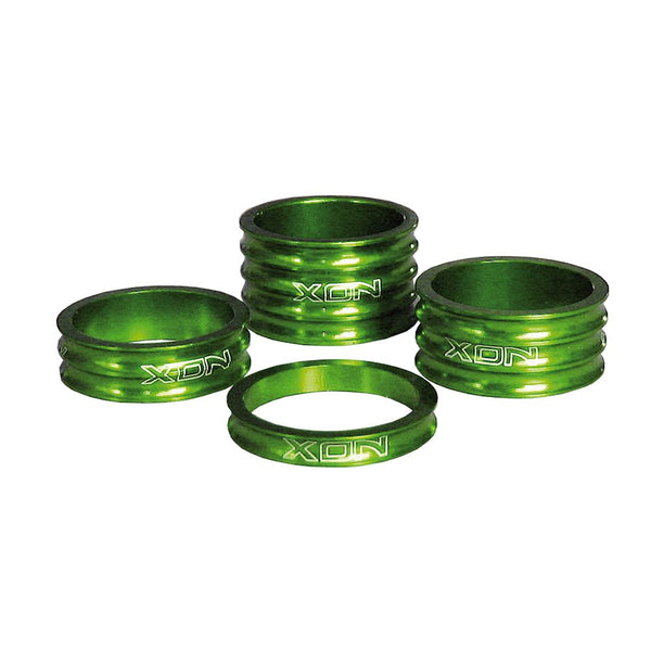 Spessori (KIT) 5/10/15/20mm per Manubrio 28,6mm in Alluminio Verde 4PZ