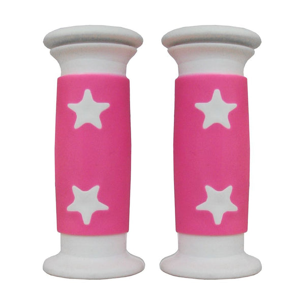 Manopole Junior Bicolore in Plastica 22mm Bianco/Rosa (OEM 5 Coppie)