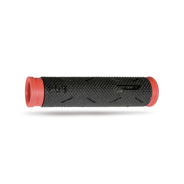 Manopola MTB SOFT TOUCH 125mm in Gomma Nero/Rosso