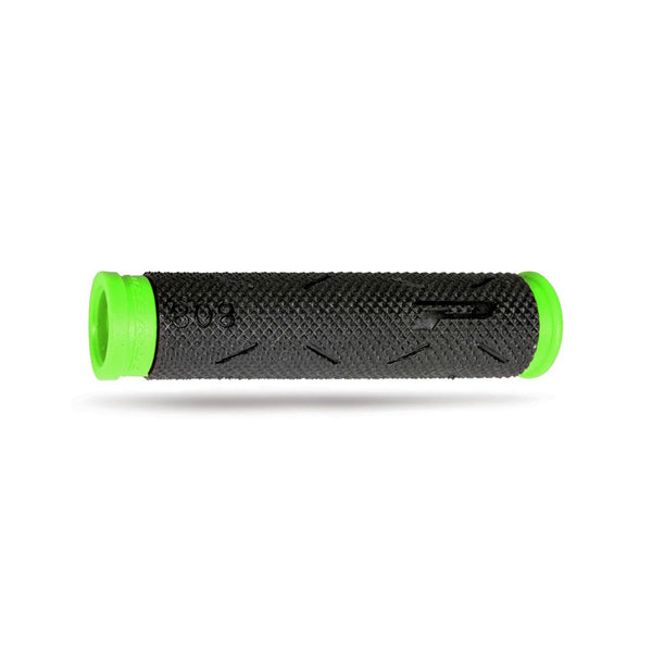 Manopola MTB SOFT TOUCH 125mm in Gomma Nero/Verde Fluo