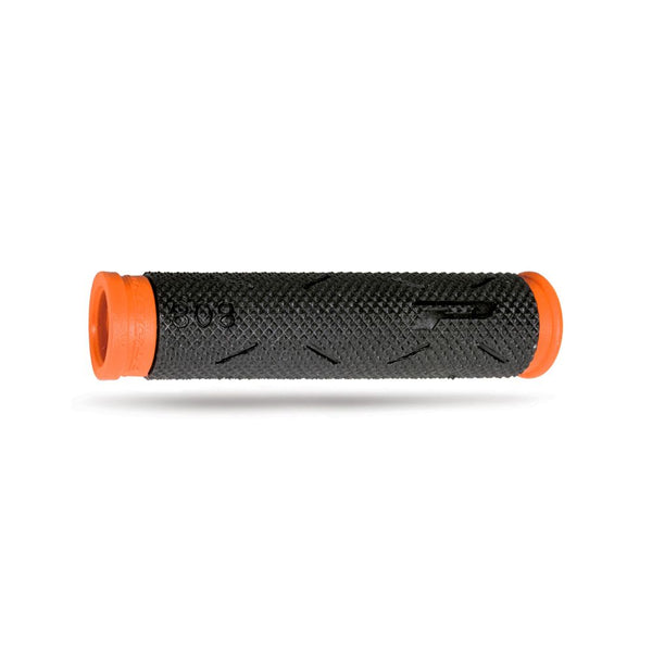 Manopola MTB SOFT TOUCH 125mm in Gomma Nero/Arancio Fluo