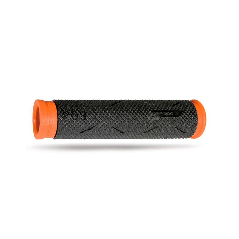 Manopola MTB SOFT TOUCH 125mm in Gomma Nero/Arancio Fluo