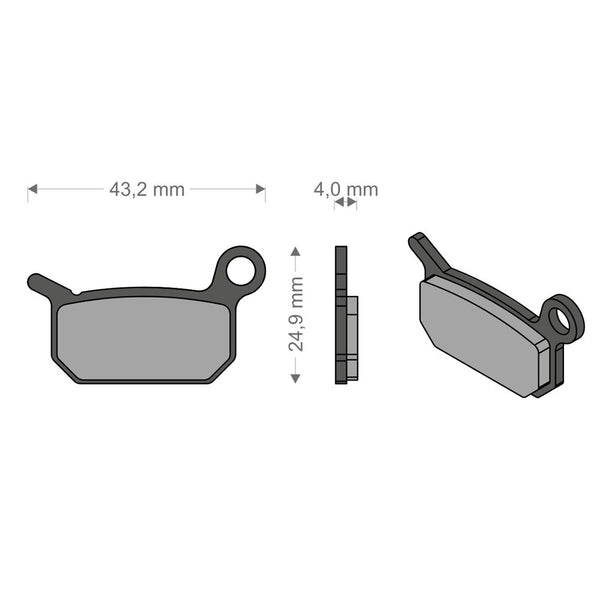 Pastiglie Performance Tech per Impianto B4/RACING XC/BR TEAM/PRO/SL