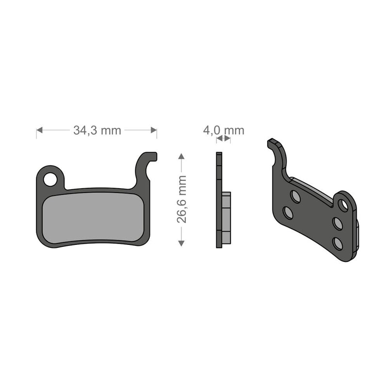 Pastiglie Sinter Tech per Impianto XTR/DEORE/SAINT/DASH SHIMANO/TRP