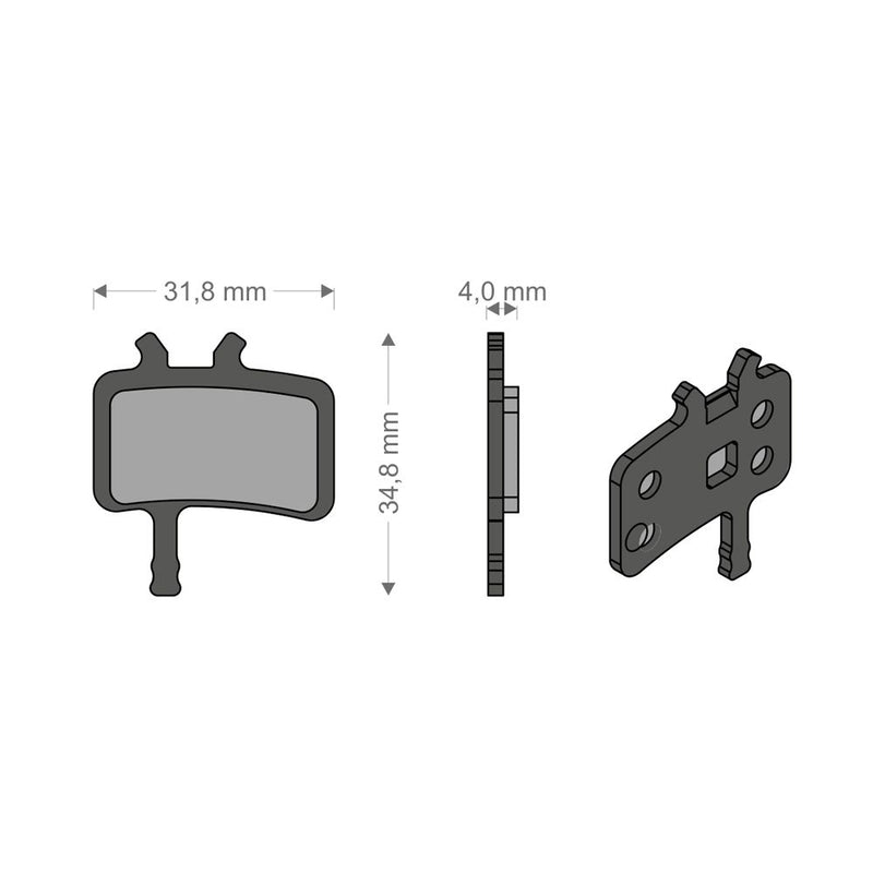 Pastiglie Sinter Tech per Impianto JUICY 3/5/7/CARBON/ULTIMATE AVID