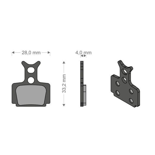 Pastiglie Sinter Tech per Impianto T1 RACING/R1/MEGA/RX/CURA FORMULA