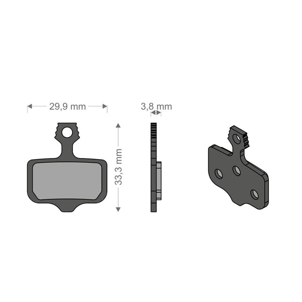 Pastiglie Sinter Tech per Impianto ELIXIR 9/7/CR/XX/T/TL AVID/SRAM