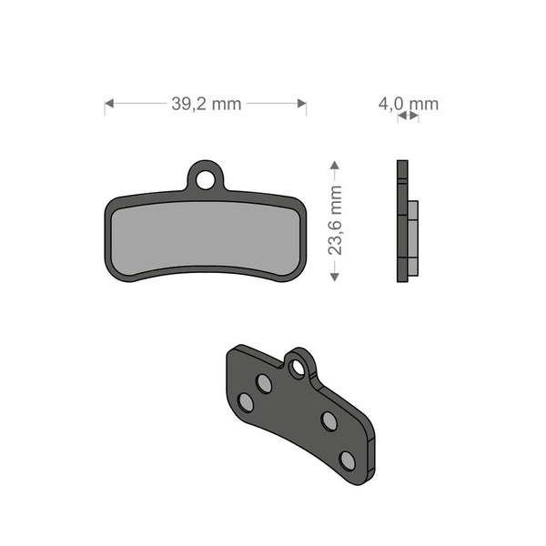 Pastiglie Performance Tech per Impianto XTR/QUADIEN/HD SHIMANO/TRP