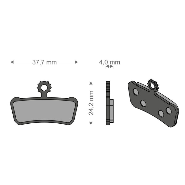 Pastiglie All Around per Impianto XO-ELIXIR TRAIL/RSC/R/T AVID/SR