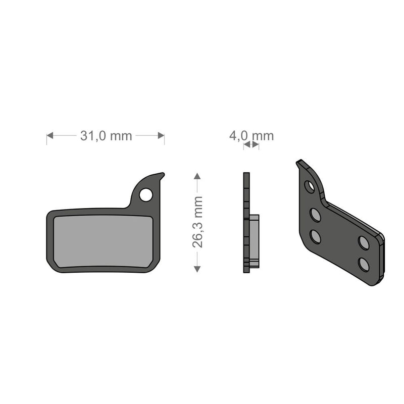 Pastiglie E-Bike Tech per Impianto HRD/eTAP/ULTIMATE/TLM SRAM