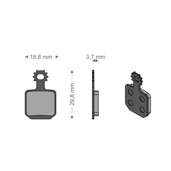 Pastiglie Performance Tech per Impianto MT5/MT7 MAGURA (4 Pezzi)