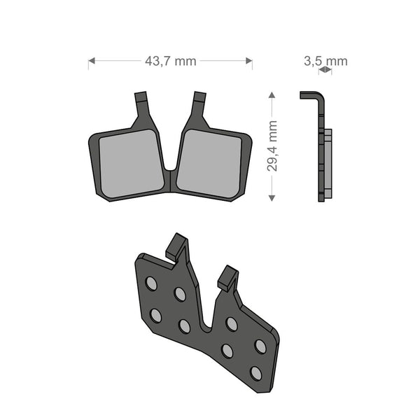 Pastiglie Sinter Tech per Impianto MT5/MT7 MAGURA