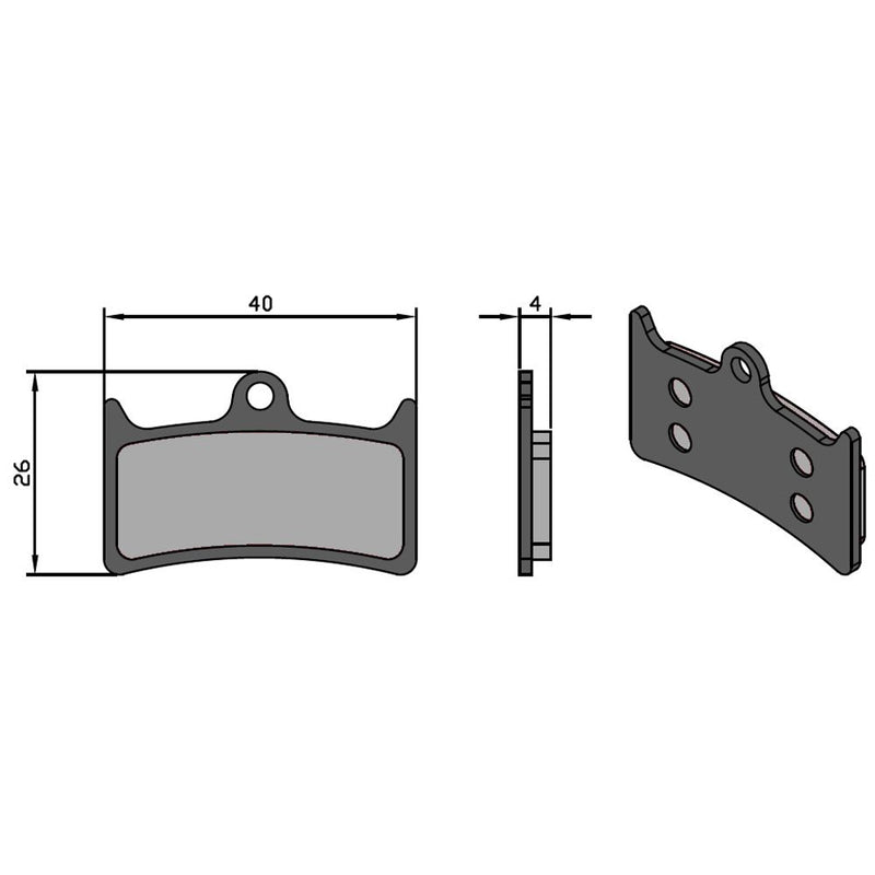 Pastiglie E-Bike Tech per Impianto V4/MASSIMA HOPE/TRICKSTUFF