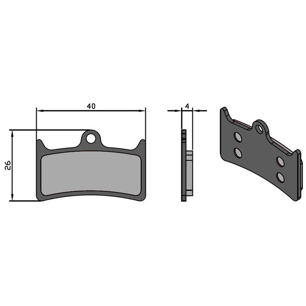 Pastiglie Sinter Tech per Impianto V4/MASSIMA HOPE/TRICKSTUFF