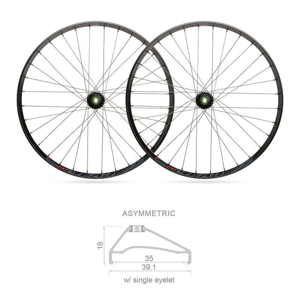 Ruote 27,5 x 35mm MTB READY Tubeless BOOST Shimano 10/11V (Coppia)