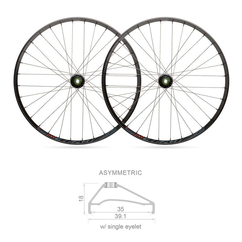 Ruote 27,5 x 35mm MTB READY Tubeless BOOST Shimano 10/11V (Coppia)