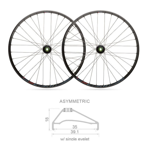 Ruote 27,5 x 35mm MTB READY Tubeless Shimano 10/11V (Coppia)