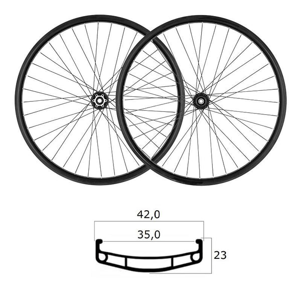 Ruote 29 35/42mm MTB TLR BOOST Shimano su Cuscinetti 10/11V (Coppia)