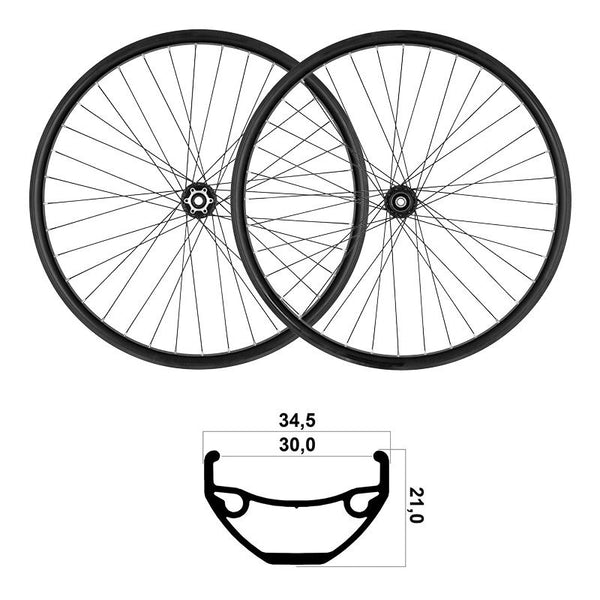 Ruote 29 30mm MTB TLR Shimano su Cuscinetti 10/11/12V (Coppia)