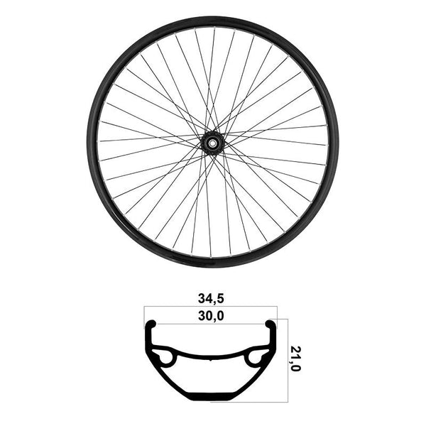 Ruota Posteriore 29 30mm MTB TLR Shimano su Cuscinetti 10/11/12V