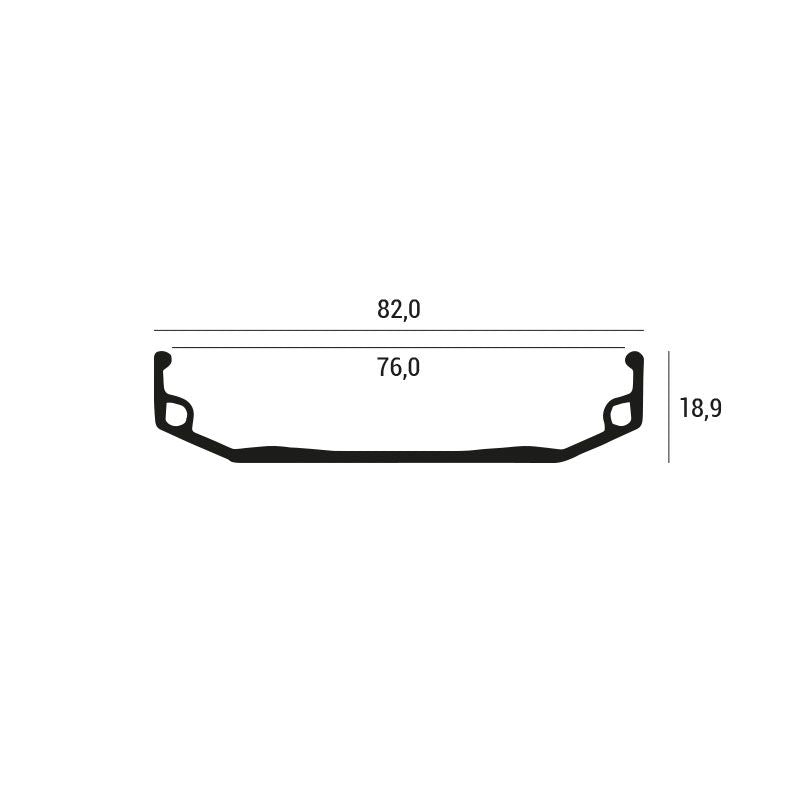 Cerchio 20 FAT BIKE in Alluminio - 36 Fori - Dimensioni: 76x82x18,9mm