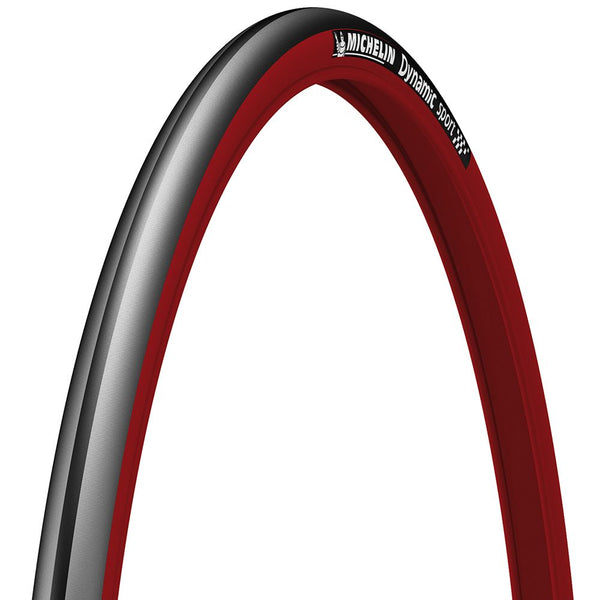 Copertura 700x23 DYNAMIC SPORT Tube Type Rigido Nero/Rosso