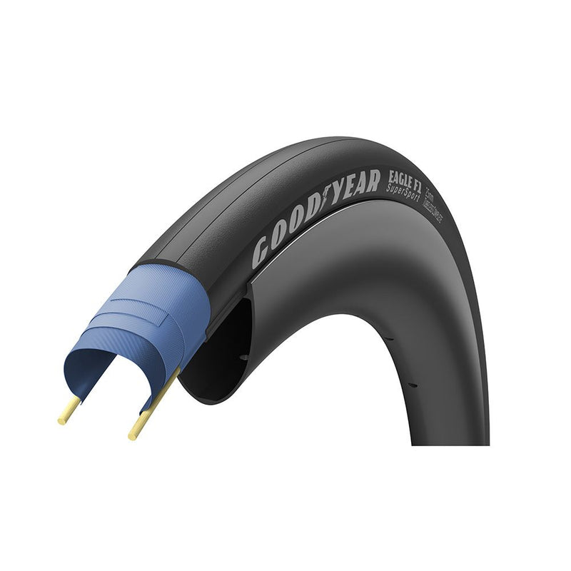 Copertura 700x25 EAGLE F1 Supersport Tubeless Complete Nero