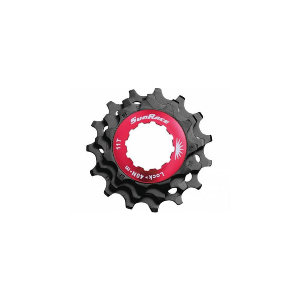 Lockring Rosso+Pignoni (KIT) 11V in Alluminio Nero - Corpetto SHIMANO