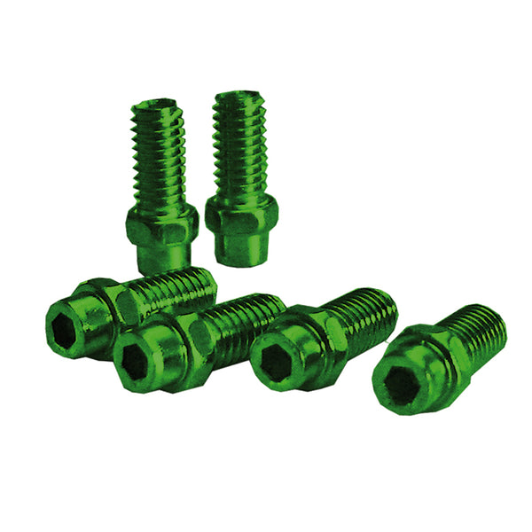 Perni Pedali (KIT) FREERIDER 8mm in Alluminio Verde - 40 Pezzi