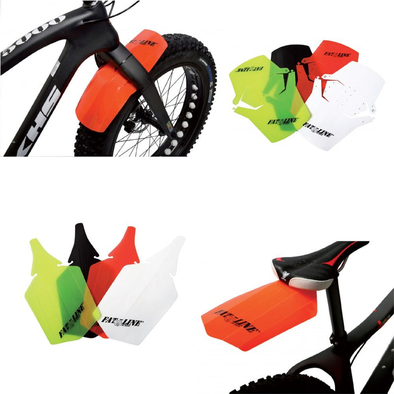 Parafango FAT BIKE Anteriore + Posteriore Arancio