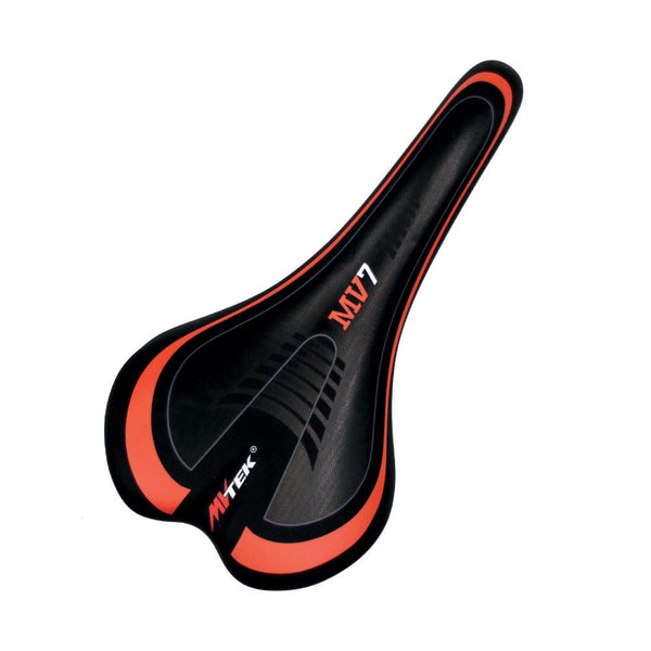 Sella MV7 275x145mm Nero/Arancio con Morsetto