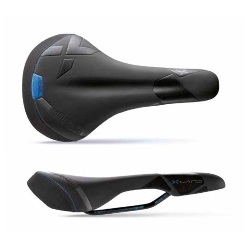 Sella 148x268mm X-LAND (L1) per E-Bike Nero/Blu - 280gr