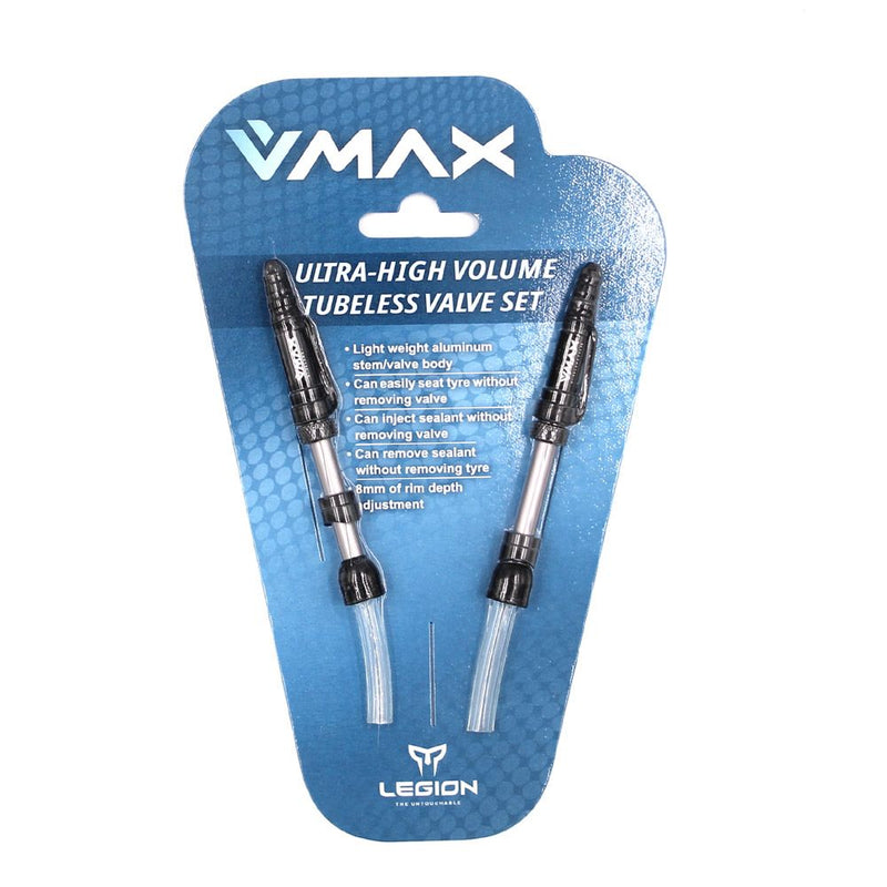 Valvola Tubeless V-MAX Lunghezza: 13-21mm in Alluminio (2 Pezzi)