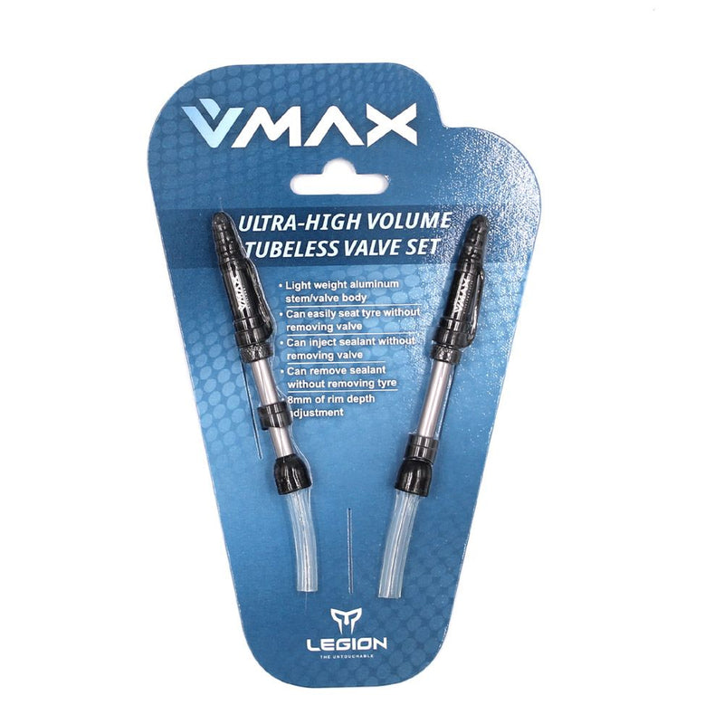 Valvola Tubeless V-MAX Lunghezza: 21-29mm in Alluminio (2 Pezzi)